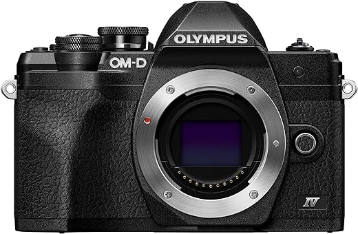 OM SYSTEM OLYMPUS E-M10 Mark IV Black Micro Four Thirds System Camera 20MP Sensor 5-Axis Image Stabilization 4K Video Wi-Fi