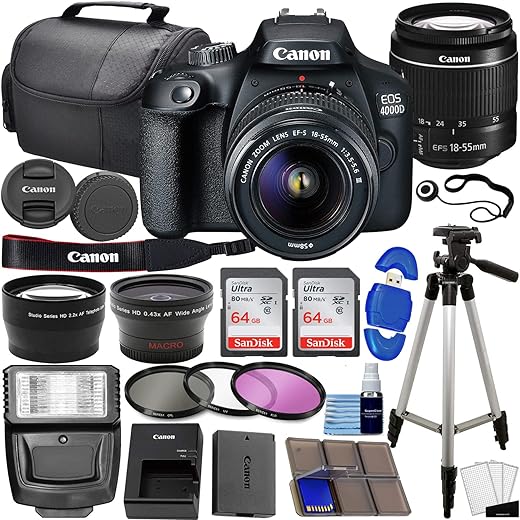 Canon EOS 4000D DSLR Camera Bundle Review